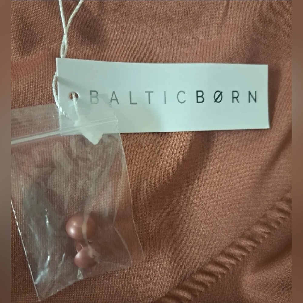 Baltic Born Jenna Maxi Dress Women's Size L Double Split Lined - Picture 7 of 8